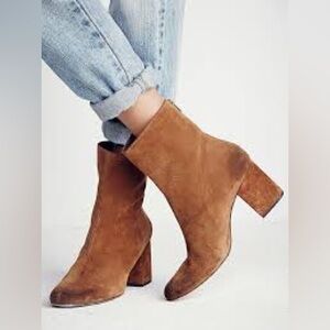 FREE PEOPLE/ Cecile Suede Ankle Boots - sz 8 - NWOB